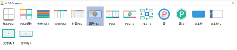 PEST模板形状