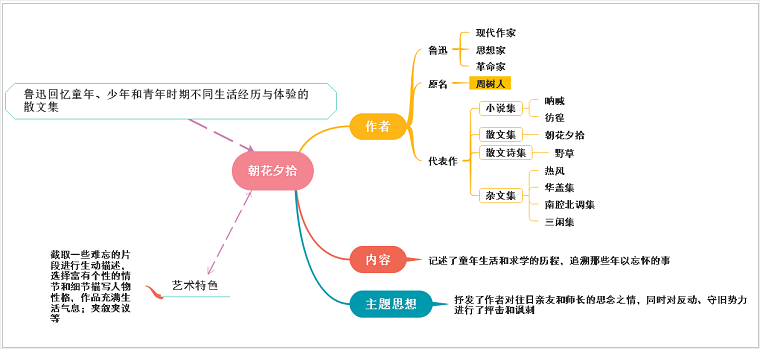 朝花夕拾思维导图