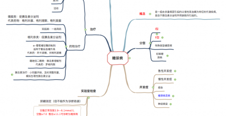 糖尿病思维导图