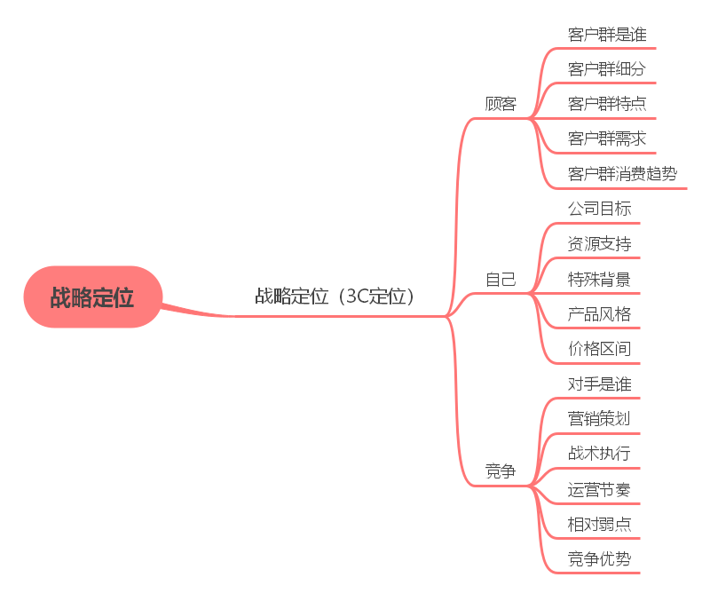 战略定位思维导图