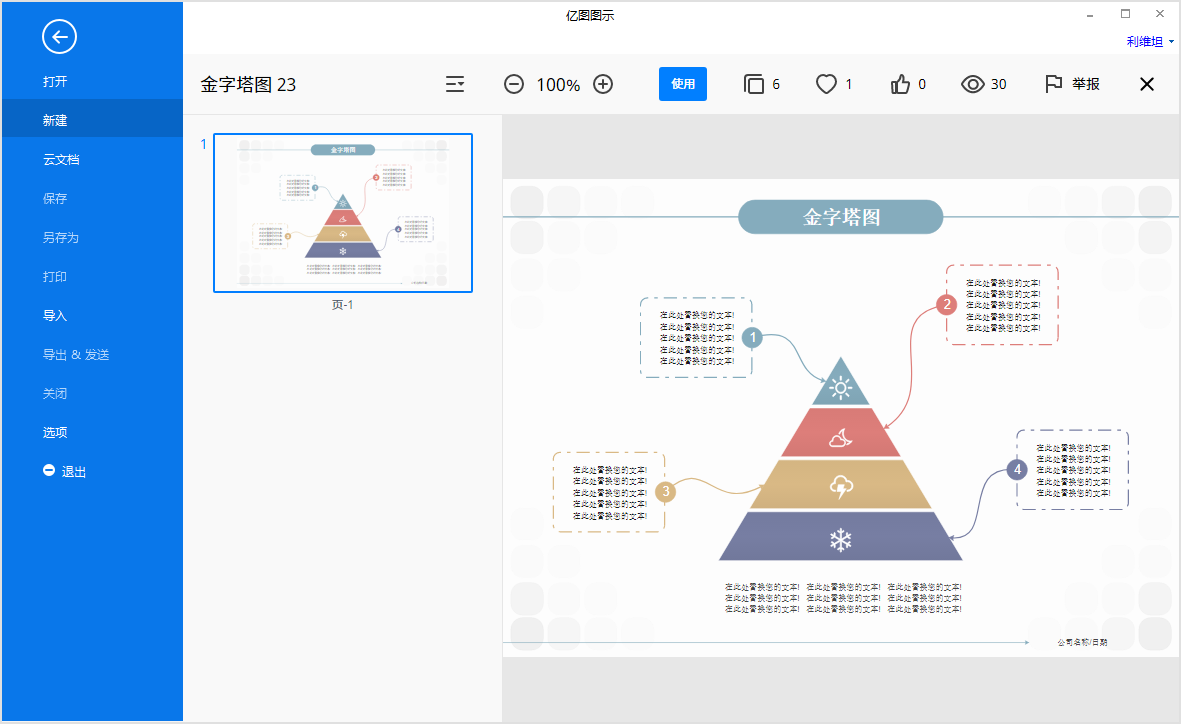 金字塔图